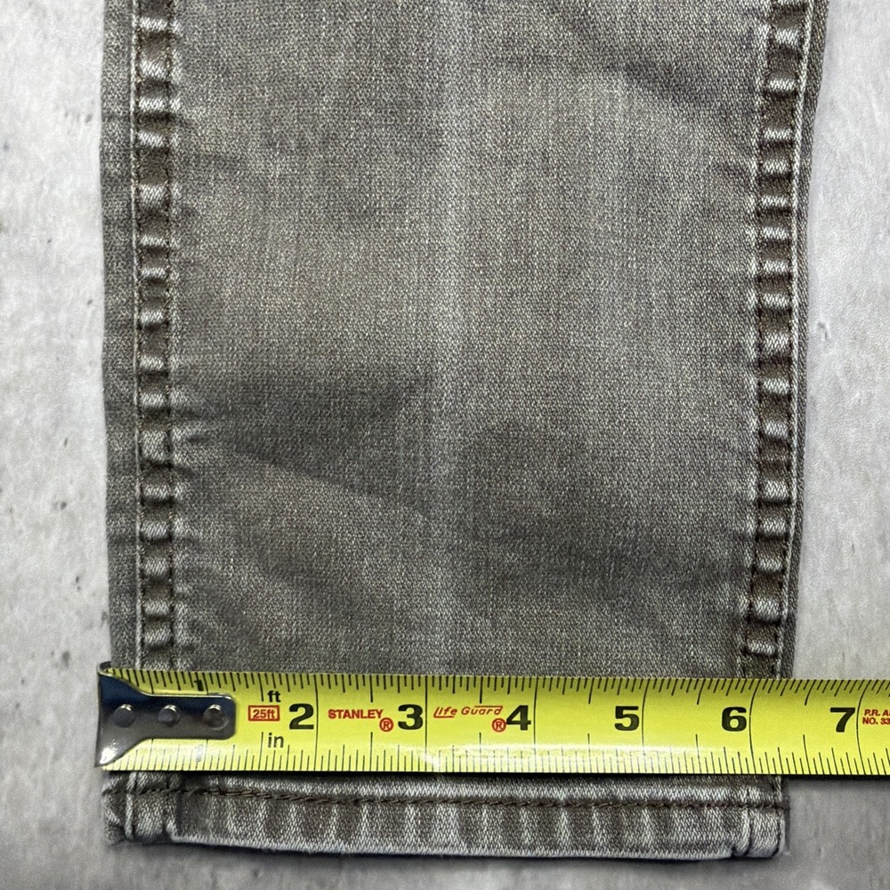 Levi's 511 Slim Fit Jeans Mens 30x30 Gray Wash Straight Leg Stretch Denim USA - Picture 10 of 12